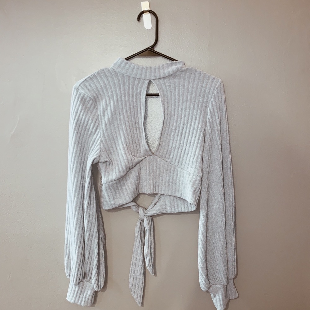 fashion nova long sleeve crop top